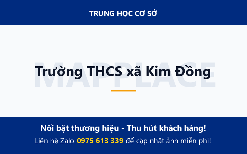 Trường THCS xã Kim Đồng