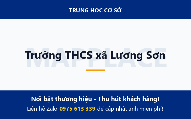 Trường THCS xã Lương Sơn