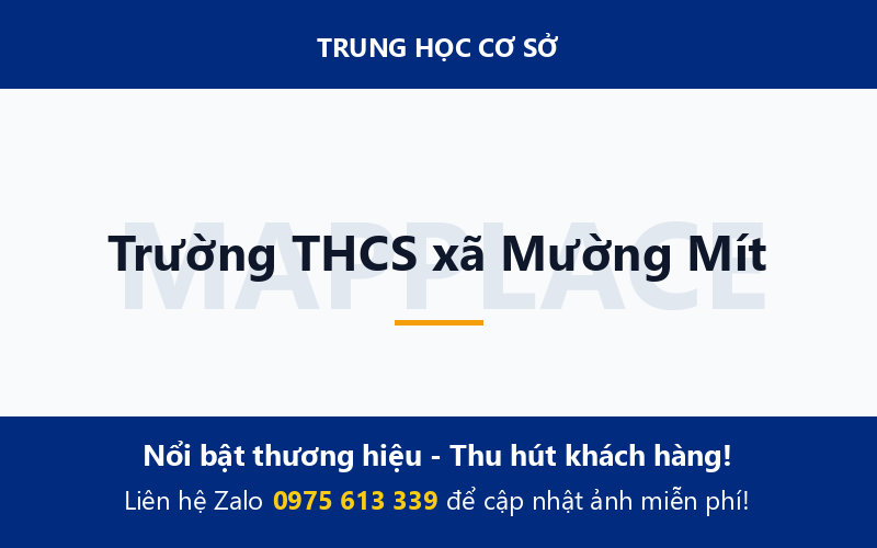 Trường THCS xã Mường Mít