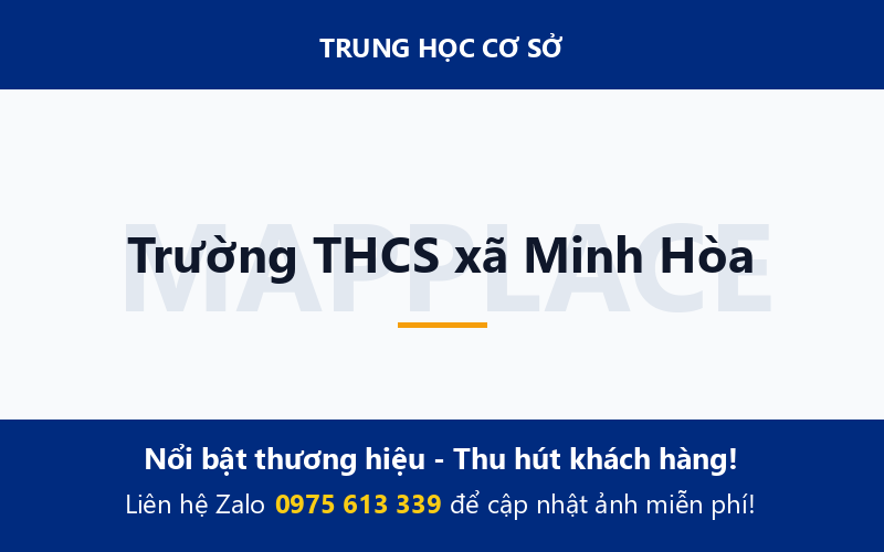 Trường THCS xã Minh Hòa