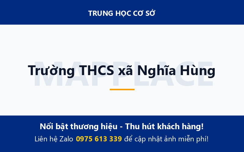 Trường THCS xã Nghĩa Hùng