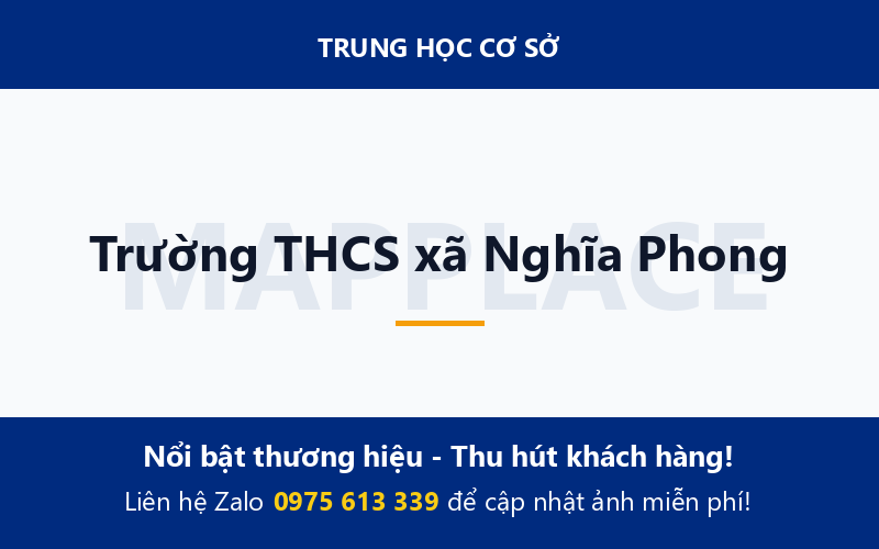 Trường THCS xã Nghĩa Phong