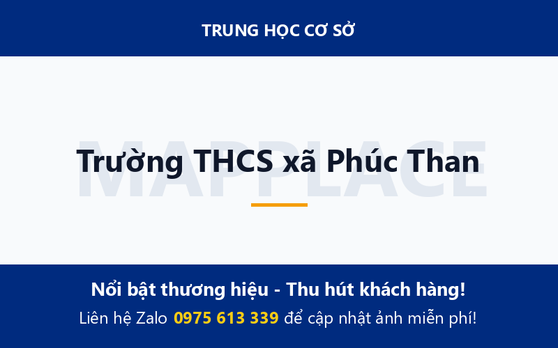 Trường THCS xã Phúc Than