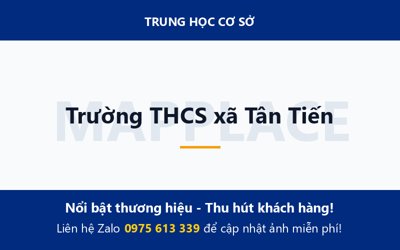 Trường THCS xã Tân Tiến