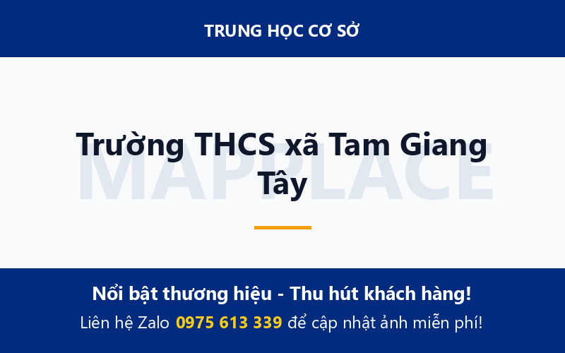 Trường THCS xã Tam Giang Tây