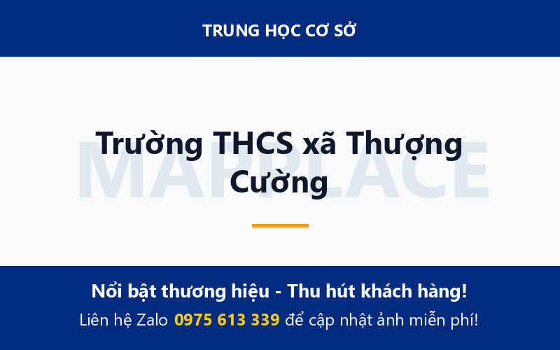 Trường THCS xã Thượng Cường