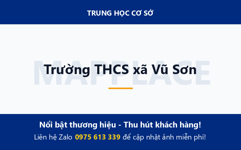 Trường THCS xã Vũ Sơn