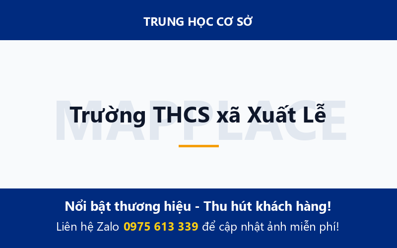 Trường THCS xã Xuất Lễ