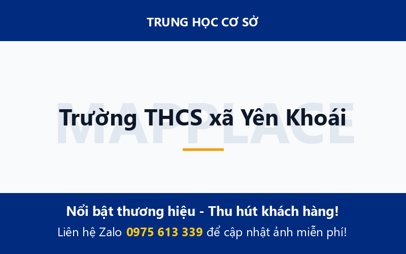 Trường THCS xã Yên Khoái