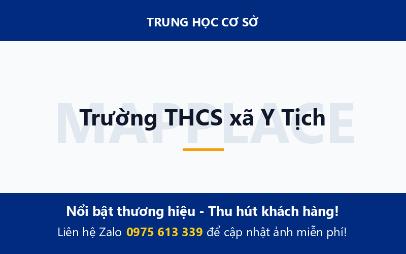 Trường THCS xã Y Tịch