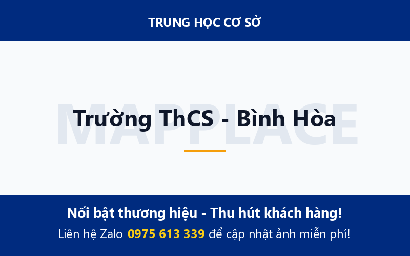 Trường ThCS - Bình Hòa