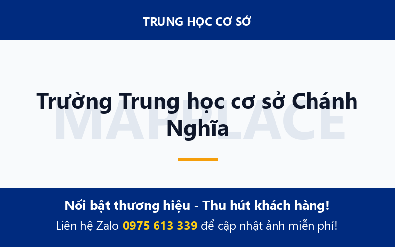 Trường Trung học cơ sở Chánh Nghĩa