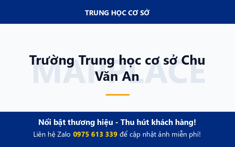 Trường Trung học cơ sở Chu Văn An