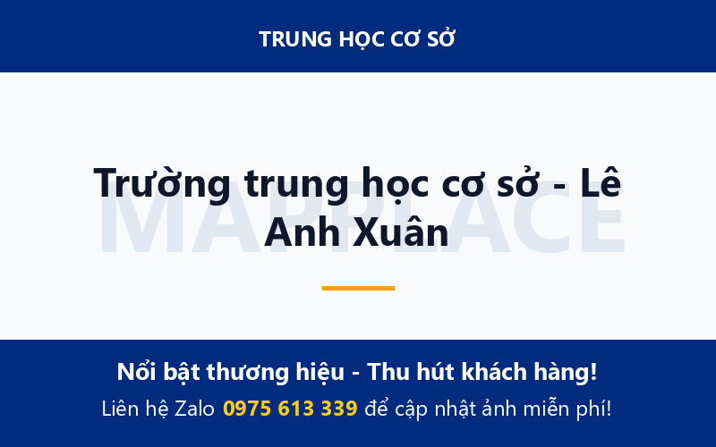 Trường trung học cơ sở - Lê Anh Xuân
