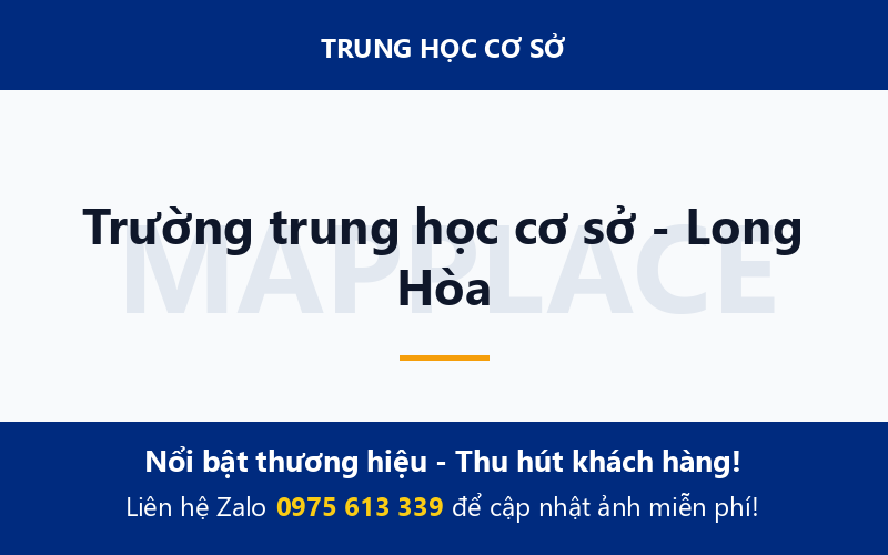 Trường trung học cơ sở - Long Hòa