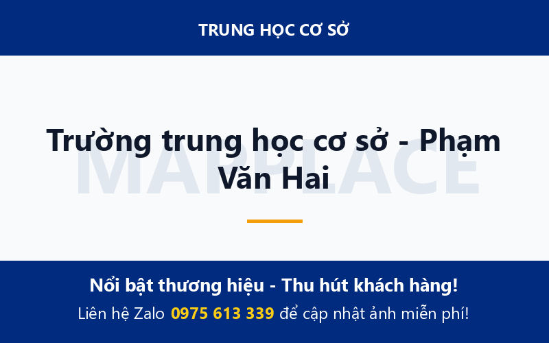 Trường trung học cơ sở - Phạm Văn Hai