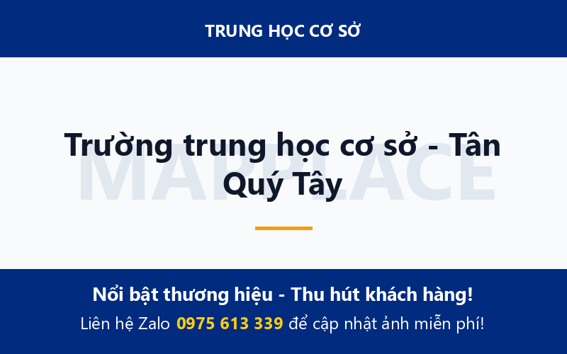 Trường trung học cơ sở - Tân Quý Tây