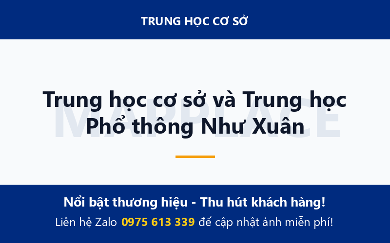 Trung học cơ sở và Trung học Phổ thông Như Xuân