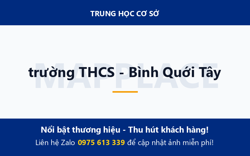 trường THCS - Bình Quới Tây
