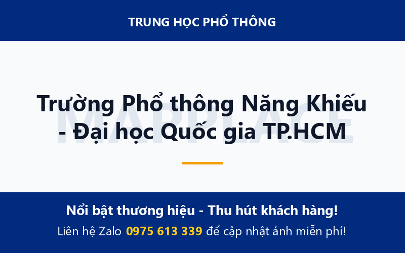 Trường Phổ thông Năng Khiếu - Đại học Quốc gia TP.HCM