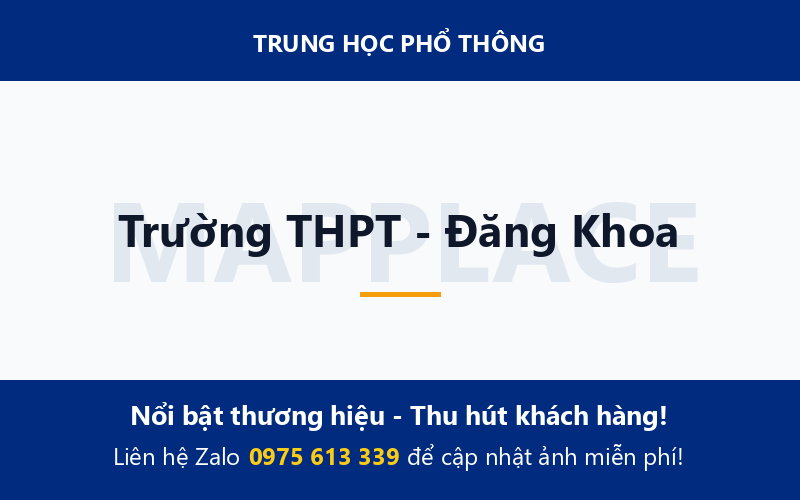 Trường THPT - Đăng Khoa