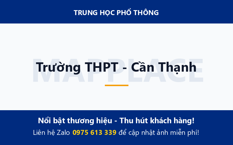 Trường THPT - Cần Thạnh