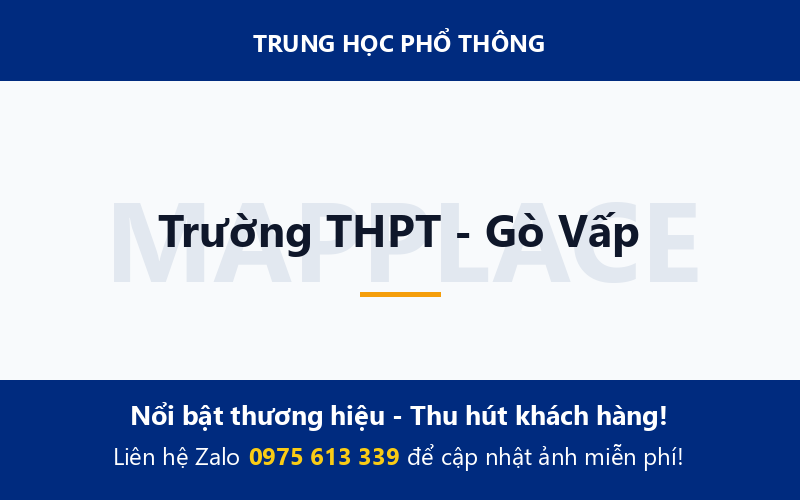 Trường THPT - Gò Vấp