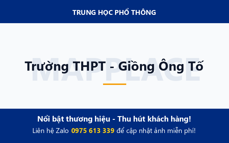Trường THPT - Giồng Ông Tố
