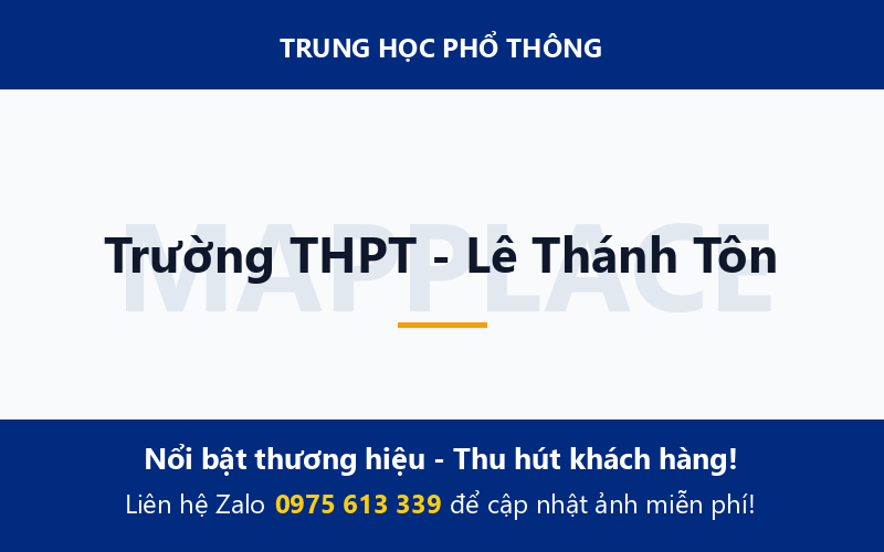Trường THPT - Lê Thánh Tôn