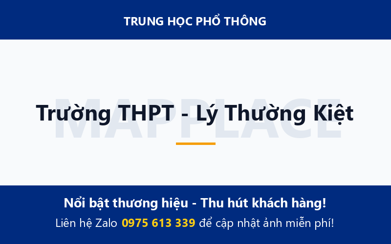 Trường THPT - Lý Thường Kiệt
