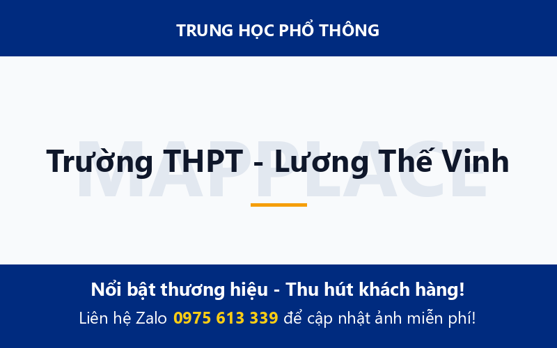Trường THPT - Lương Thế Vinh