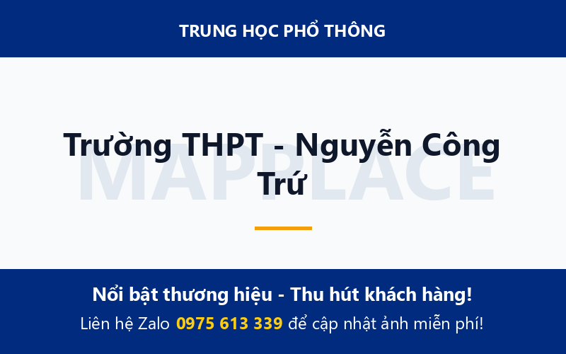 Trường THPT - Nguyễn Công Trứ