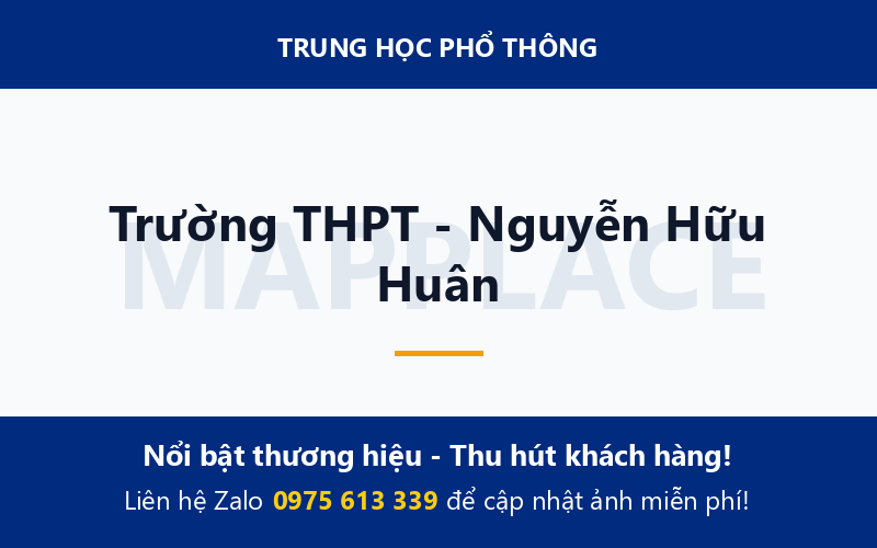 Trường THPT - Nguyễn Hữu Huân