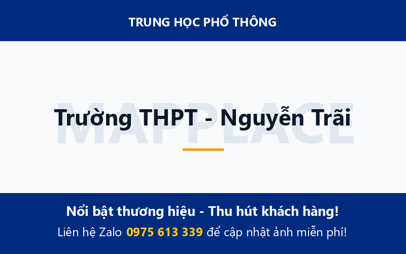Trường THPT - Nguyễn Trãi
