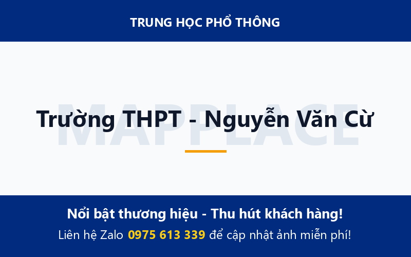 Trường THPT - Nguyễn Văn Cừ