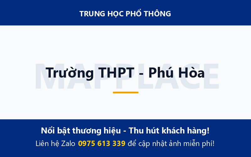 Trường THPT - Phú Hòa