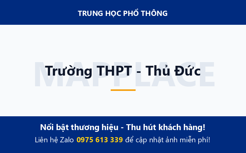 Trường THPT - Thủ Đức