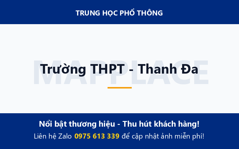 Trường THPT - Thanh Đa