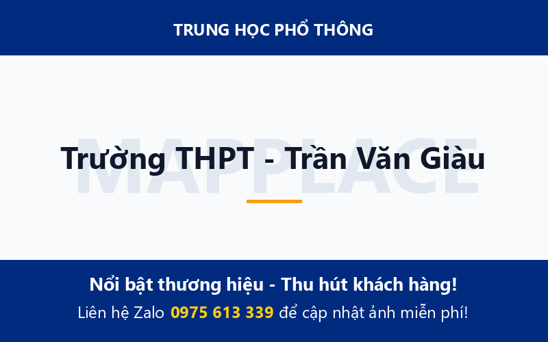 Trường THPT - Trần Văn Giàu