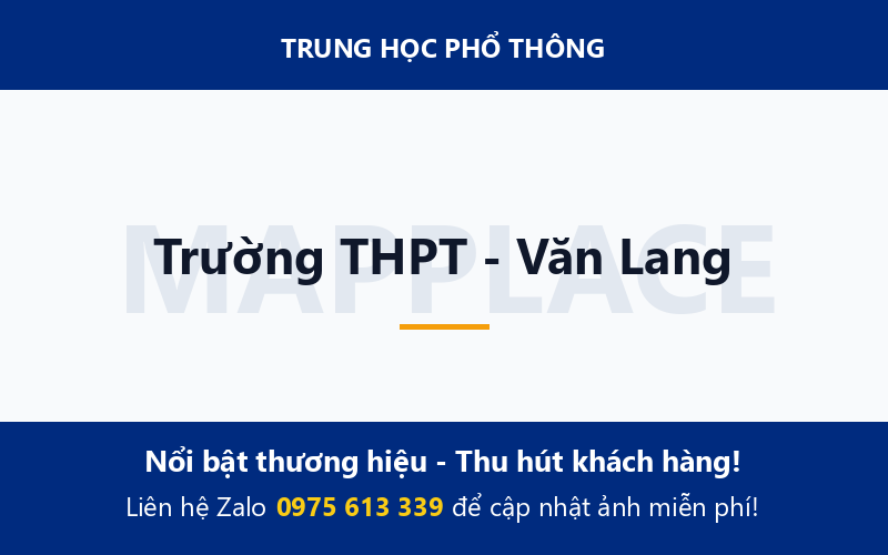 Trường THPT - Văn Lang
