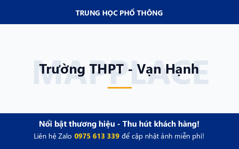 Trường THPT - Vạn Hạnh