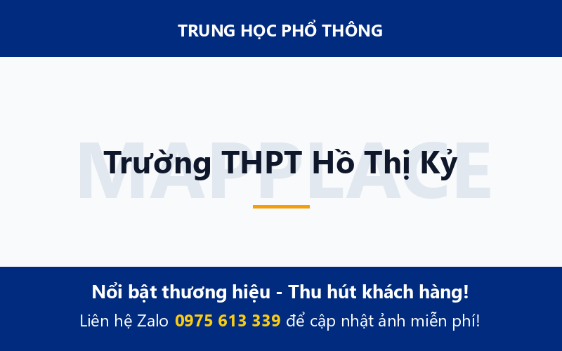Trường THPT Hồ Thị Kỷ