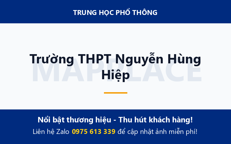 Trường THPT Nguyễn Hùng Hiệp