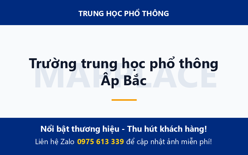Trường trung học phổ thông Âp Bắc