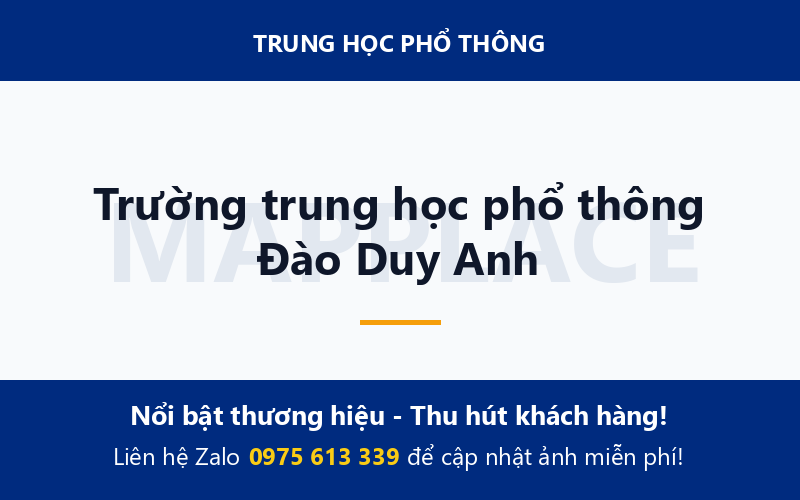 Trường trung học phổ thông Đào Duy Anh