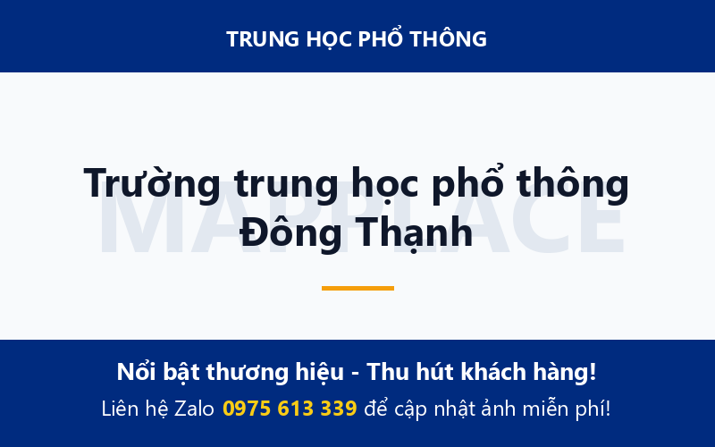 Trường trung học phổ thông Đông Thạnh