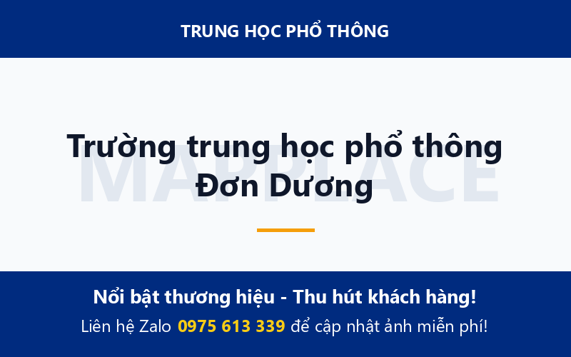 Trường trung học phổ thông Đơn Dương