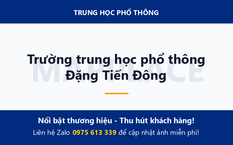 Trường trung học phổ thông Đặng Tiến Đông
