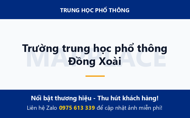 Trường trung học phổ thông Đồng Xoài