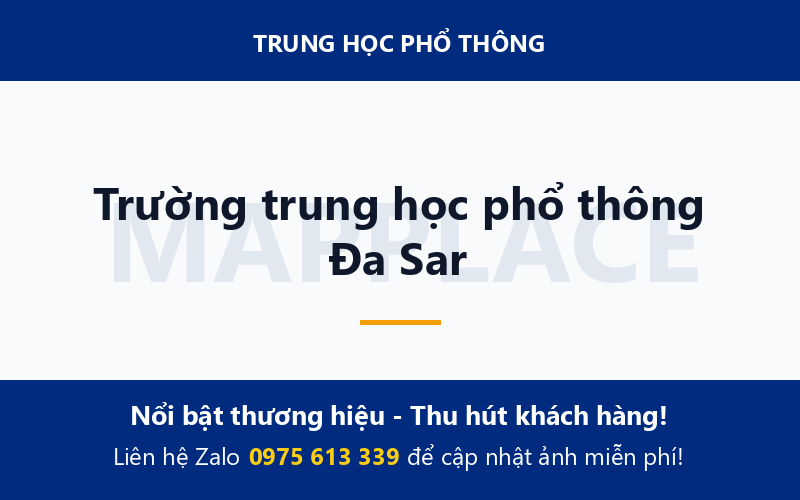 Trường trung học phổ thông Đa Sar